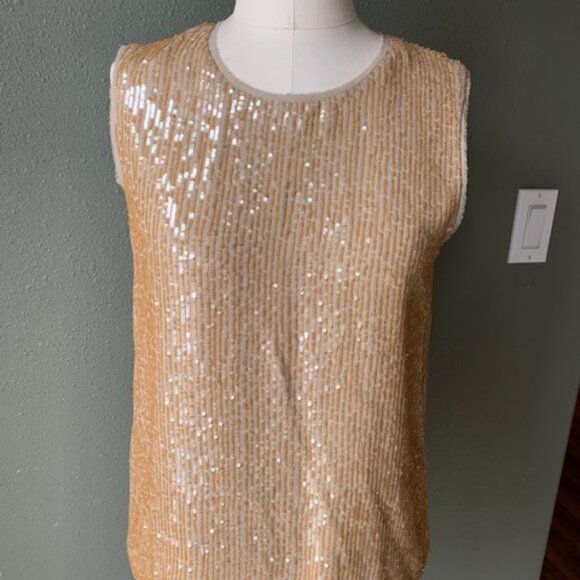 J Crew Sequined Shell - Picture 2 of 5